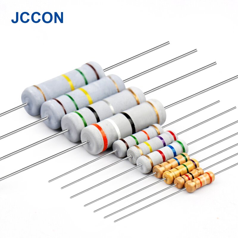 1 Вт 2 Вт 3 Вт 5 Вт набор ассортимента карбоновых пленочных резисторов набор резисторов сопротивление цветного кольца Ом 0,1 ~ 750R 1K ~ 820K