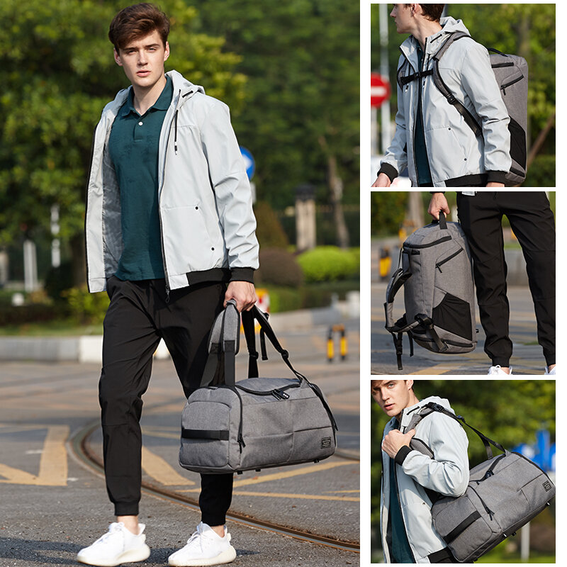 15 Inch Gym Bag Multifunction Men Sports Bags Woman Fitness Bags Laptop Backpacks Hand Travel Storage Bag With Shoes Pocket Yoga