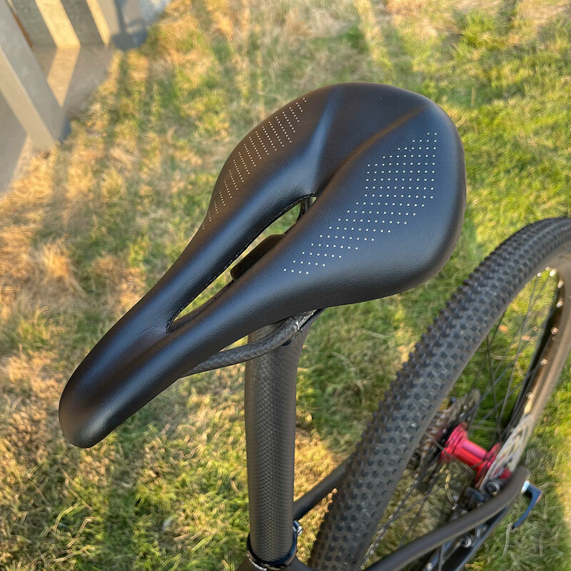 ELITA ONE Carbon Saddle MTB/Road Bike saddle Super Light Leather Carbon Cushions 96g