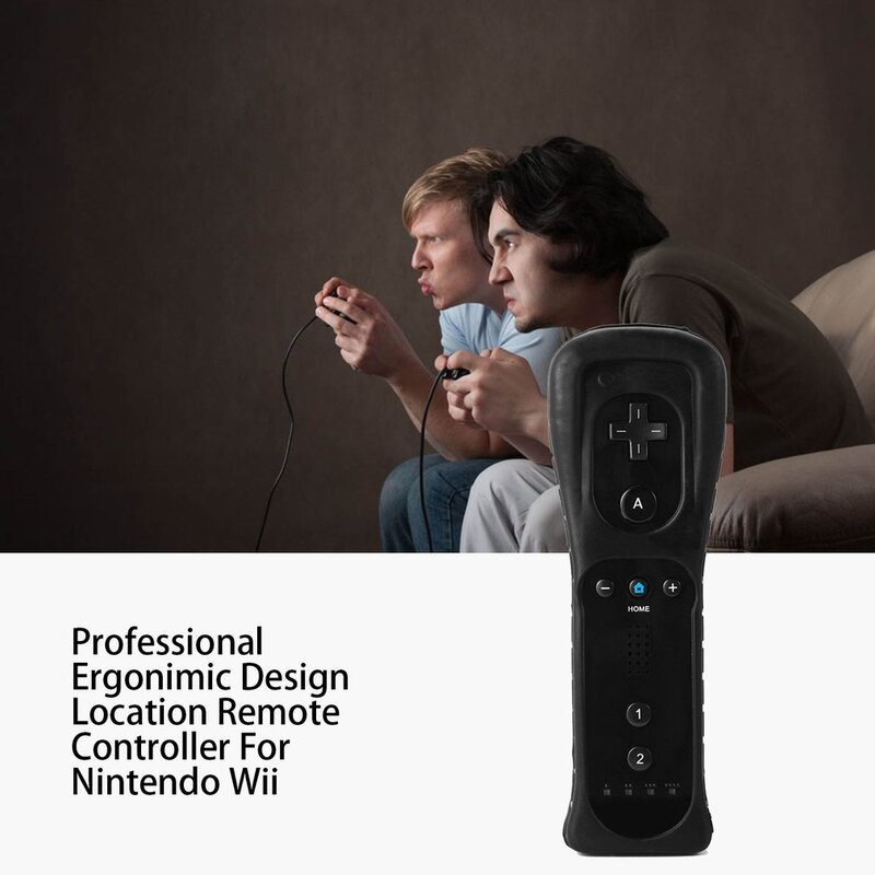 2in1 Motion Plus Control remoto Derecho + controlador de Nunchuck para Nintend juego de Wii