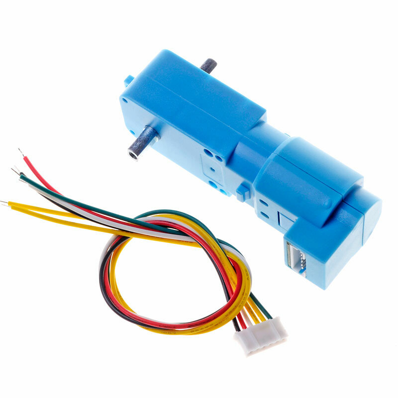 New TT Motor with Hall Encoder for Arduino Raspberry Pi 3-6V Dual Shaft Geared BOX DC Electric Motor DIY STEM Toy Parts