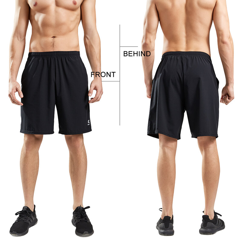 Шорты мужские с карманами, быстросохнущие спортивные штаны для бега, фитнеса, тренировок