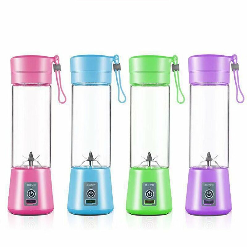 380ML Electric USB Rechargeable Portable Juicer Smoothie Blender Machine Mixer Juice Cup Maker Fast Blenders Food Processor
