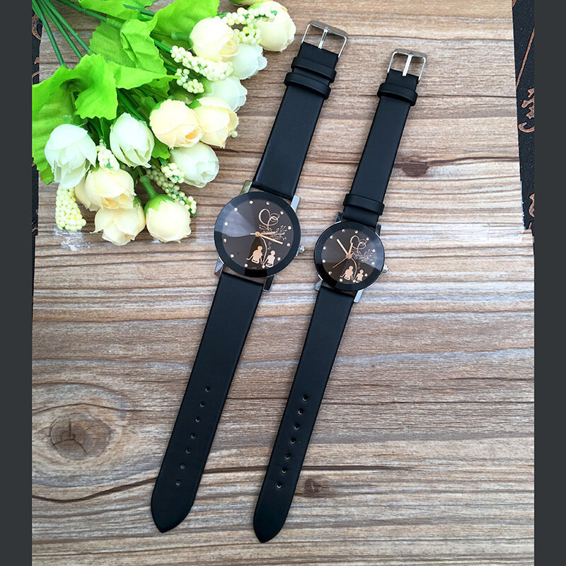 1PC miłośników zegarki modny zegarek dla par Temperament prosty spersonalizowany Trend studencki prezent na walentynki urodziny