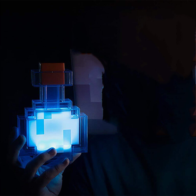 La bouteille de Potion changeante de couleur de Mine s'allume et bascule entre 8 couleurs différentes secouent le jouet de lampe de nuit de contrôle