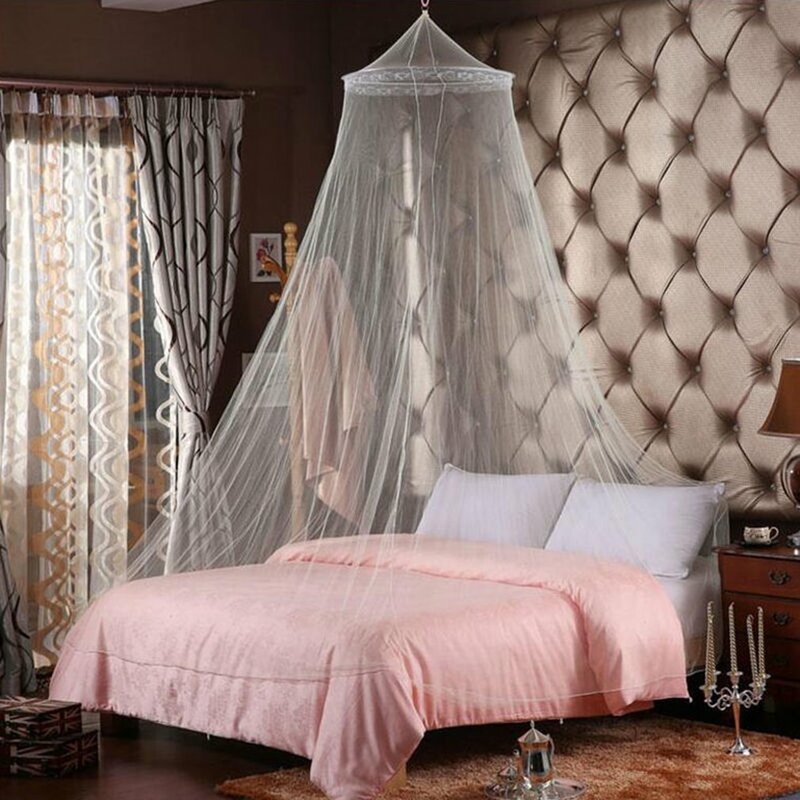 Outdoor Zomer Ronde Lace Insect Bed Canopy Netting Gordijn Polyester Mesh Stof Thuis Textiel Elegante Hung Dome Klamboe