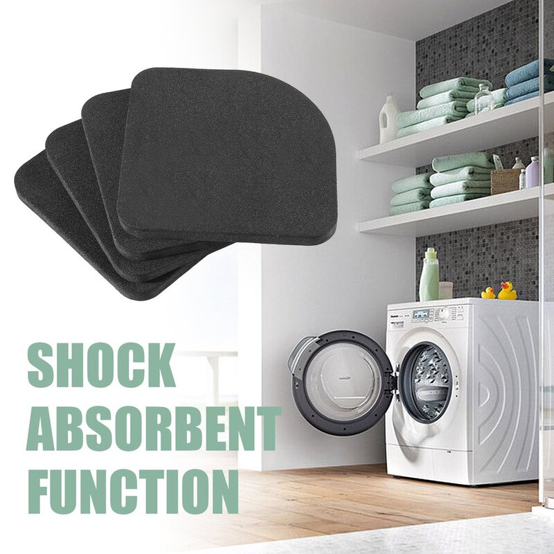 4 Pcs เครื่องซักผ้า Shock ลื่นลดตู้เย็น Anti-Vibration Noise Pad เครื่องซักผ้ากันกระแทก Mat