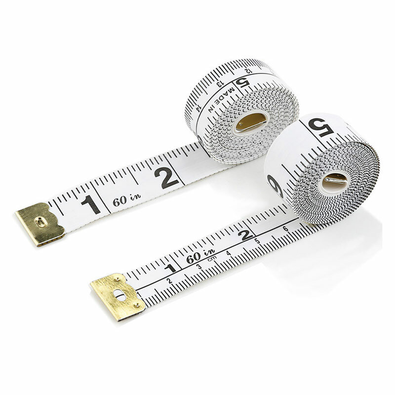 4ピース/セット152センチメートル/60インチソフト測定テープ高品質のpvc耐久性のある子供ボディ測定ツールオフィス学校学生文具定規