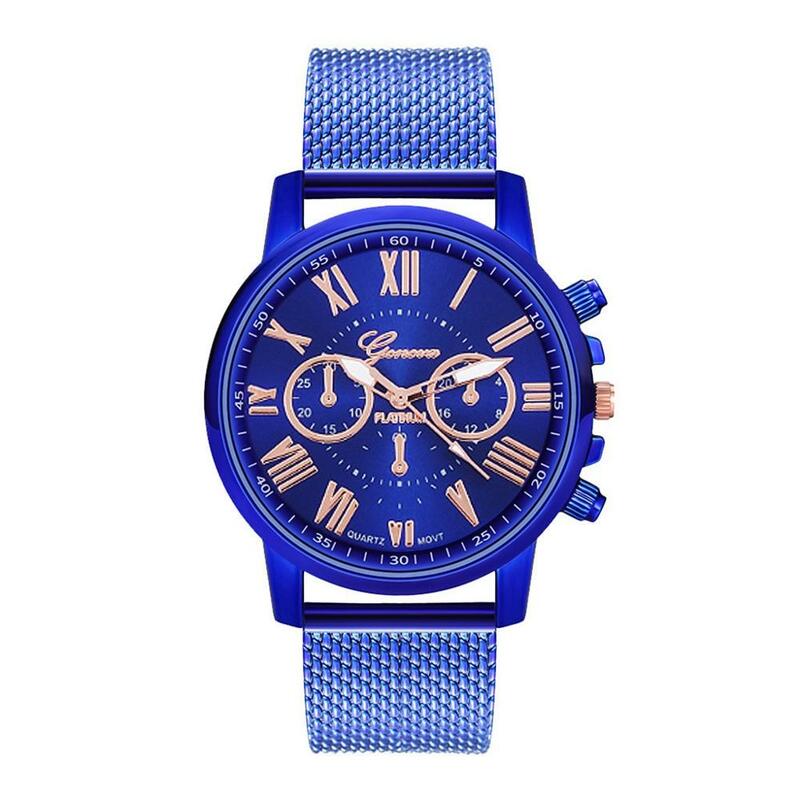 Relojes de lujo reloj de cuarzo ESFERA DE ACERO INOXIDABLE reloj de pulsera Casual relojes femeninos regalos para mujer reloj de vestir Casual para mujer