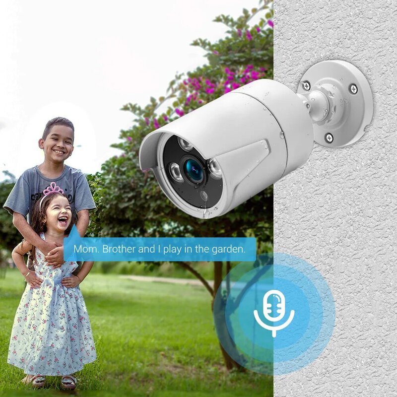 HAMROL – caméra d'extérieur étanche, Kit NVR POE 4K/4mp, 48V, 2.8MM, grand Angle, détection de mouvement, H.265, système de sécurité CCTV
