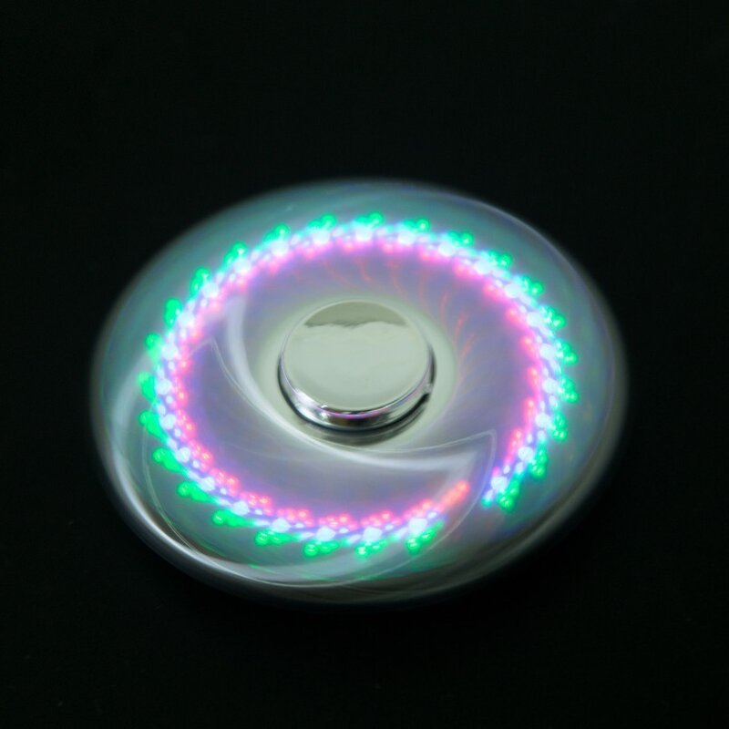 Luminous LED Light Fidget Spinner Hand Top SpinnersเรืองแสงในDark Light EDC Fidget Spinner Batman Fingerความเครียดบรรเทาของเล่น