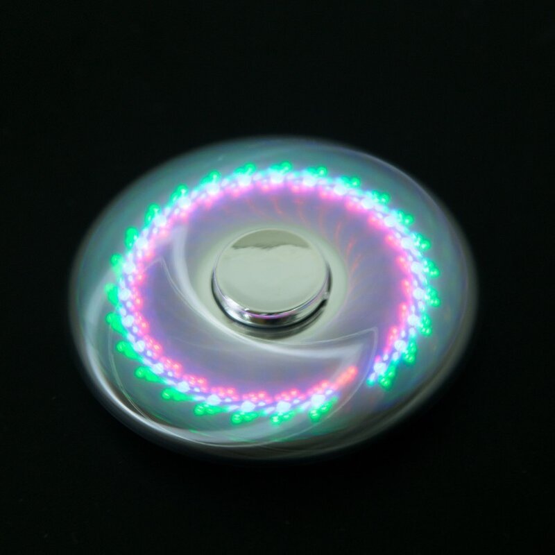 Lumière LED éclatante Fidget Spinner main haut fileurs brillent dans la lumière sombre EDC Figet Spiner Batman doigt soulagement du Stress jouets