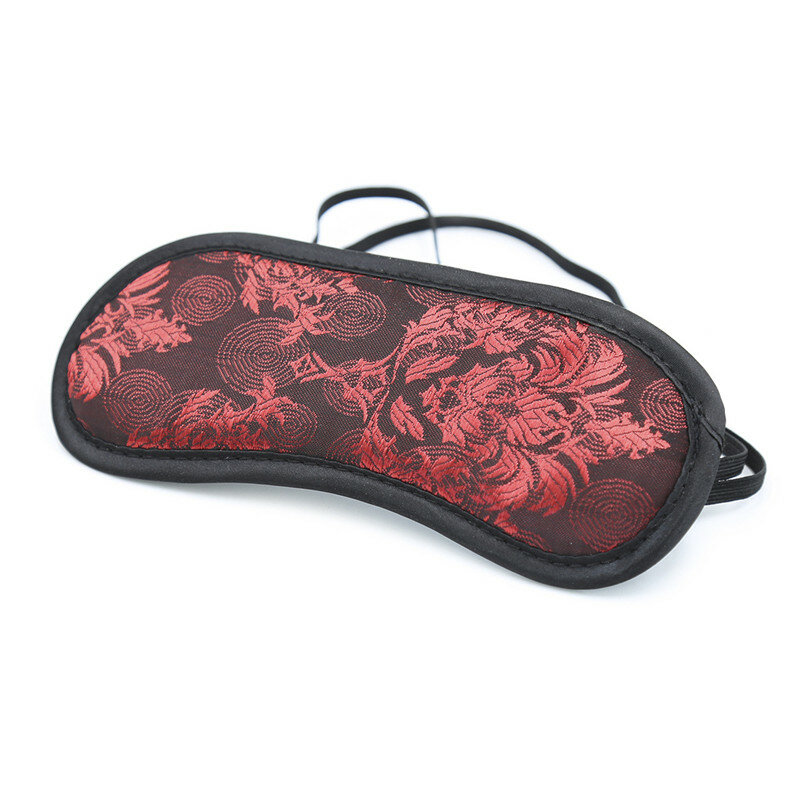 Nuevo diseño rojo antifaz sexy sombra de ojos suave mascarilla para dormir cubierta juegos de adultos BDSM Bondage fetiche sexo juguete para pareja