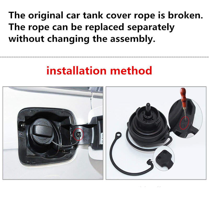 READXT pokrywa zbiornika paliwa samochodu przewód gazu zbiornik paliwa czapka chroniący przed zgubieniem Sling dla VW Polo Jetta Golf 4 MK4 6 MK6 A2 A5 A4 A6 C6 Q5 A3 A8 Q7