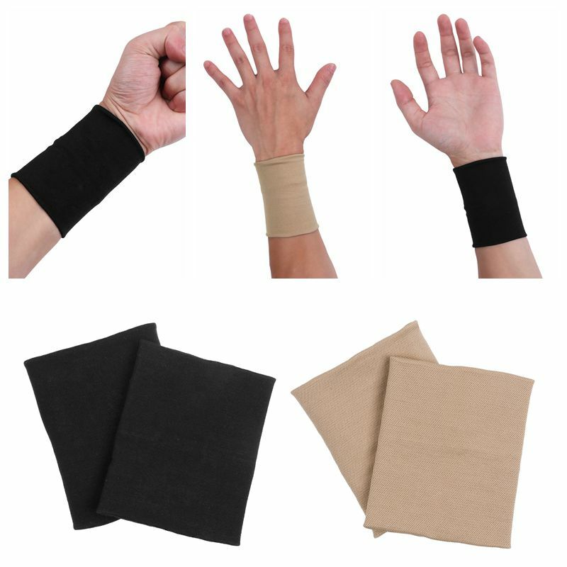 Unisex สายรัดข้อมือ Spandex Sweatband สายรัดข้อมือกีฬาโยคะเหงื่อดูดซับแขนแขนผ้าขนหนู Band Bracers Wrist Wrap