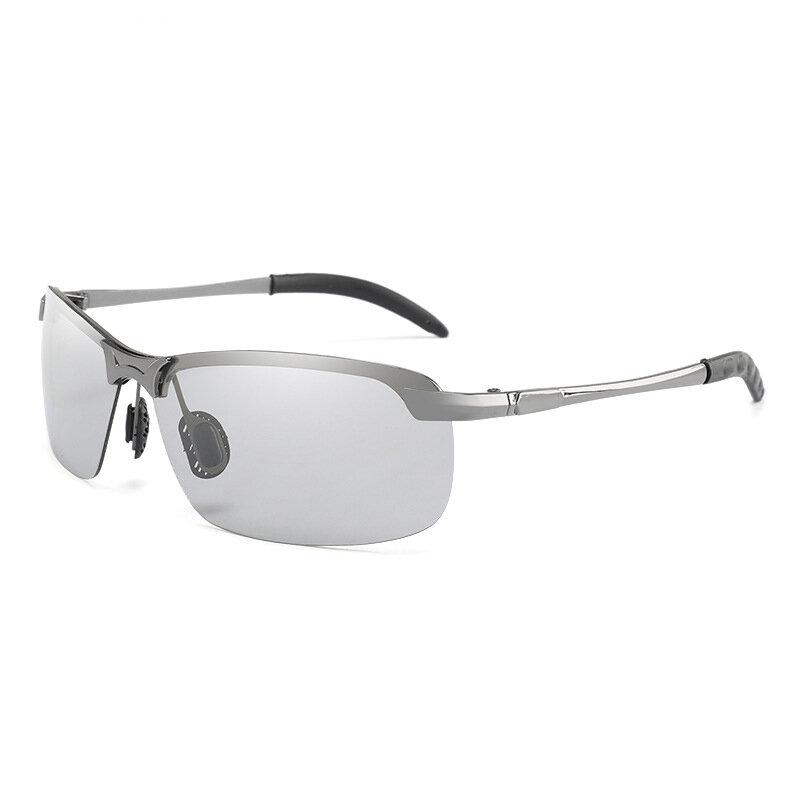 Фотохромные солнцезащитные очки для мужчин, брендовые дизайнерские поляризационные солнцезащитные очки-хамелеоны, антибликовые очки для вождения