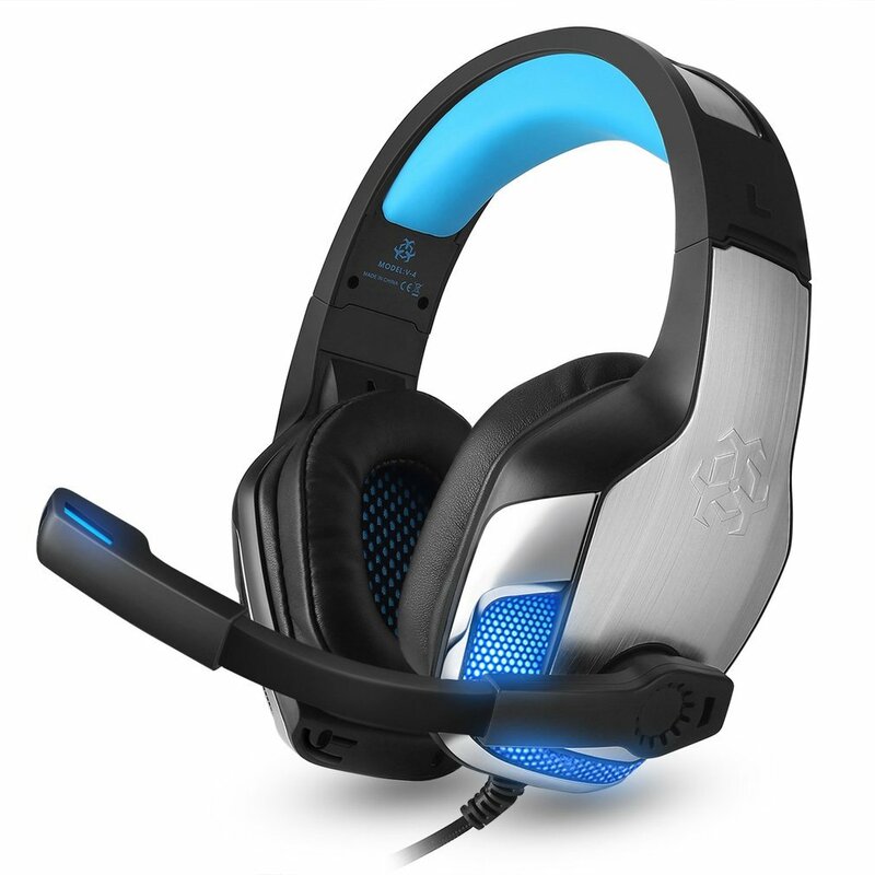 V4 Hunterspider Noise Isolating Earphone Headset Comfortable Over-Ear Stereo Music Phones PC Computer Gaming Headphone