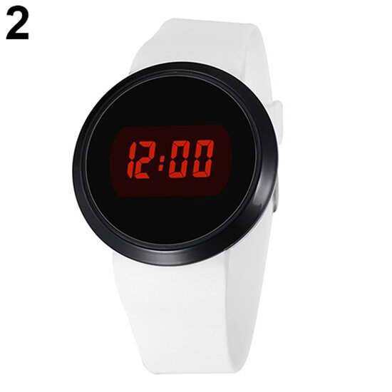 Fashion Men Waterproof Electronic LED Round Touch Screen Clock Day Date Silicone Wrist Watch digital watch sport watch New