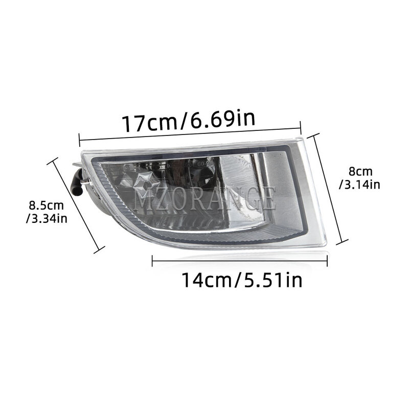 Phares antibrouillard LED pour Toyota Land Cruiser Prado, lampe de conduite, lentille transparente, sauna, 120, 2002, 2003, 2004, 2005, 2006, 2007-2009