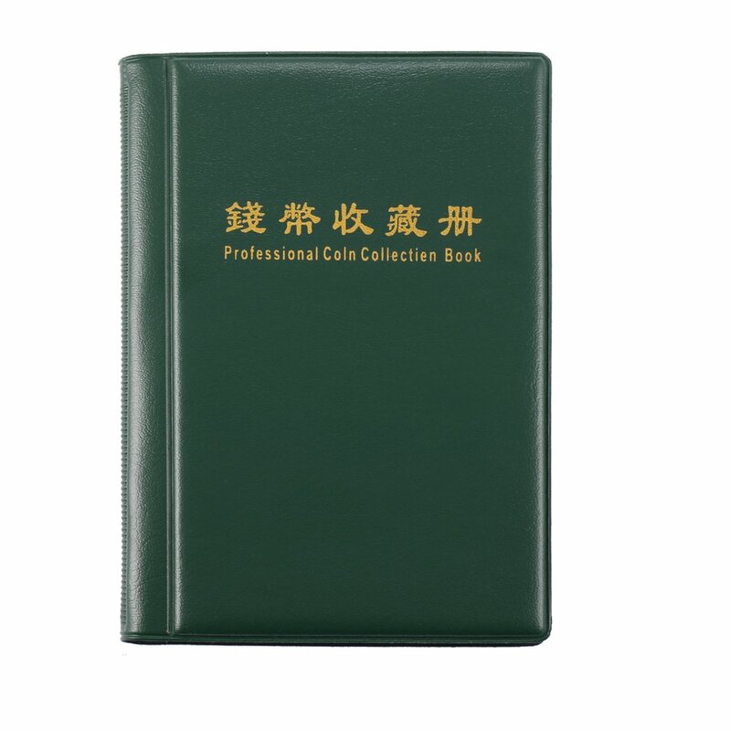 Buku Koleksi Koin Profesional Portabel 120 Pemegang Koin Album Buku Tempel Kantong Penyimpan Uang Sen
