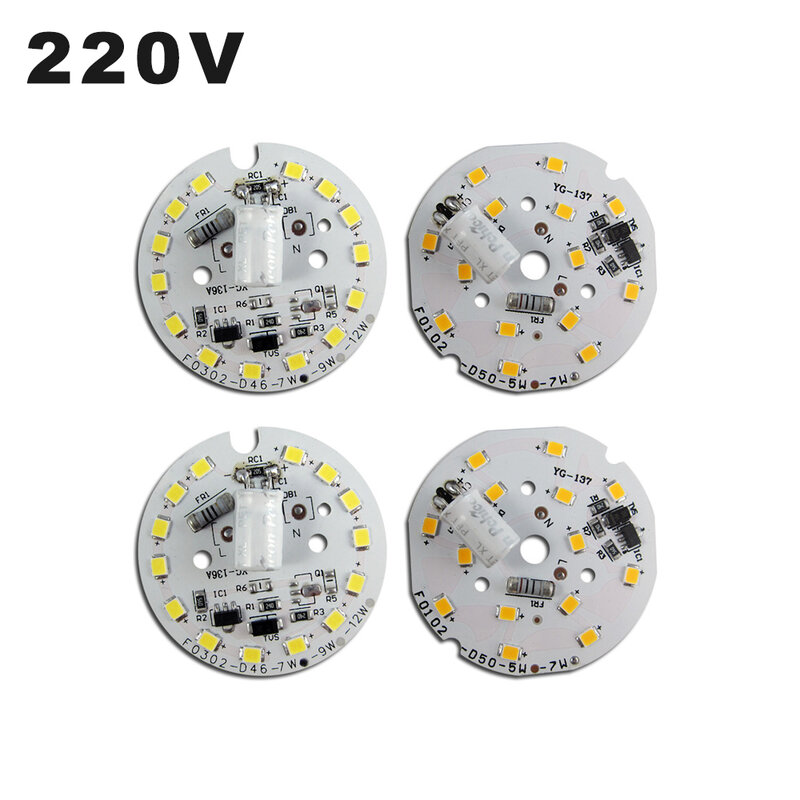 10pcs/Lot AC220V SMD2835 LED Chip 3W 5W 7W 9W 12W 15W 18W 24W Free Driver 100LM/W Light Beads 80RA Non-flickering for LED Bulbs