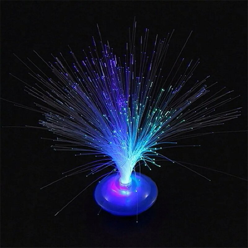 2024 Hot Romantic Color Changing LED Fiber Optic Nightlight Battery Powered Christmas Lamp for Party Home Decoration