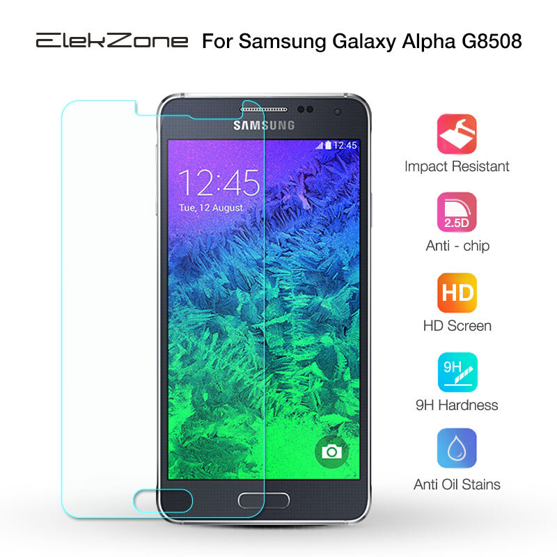 Закаленное стекло для Samsung Galaxy Alpha G8508, защитная пленка для экрана Samsung Galaxy Alpha G8508 9H 2.5D, стеклянная пленка, 3 шт.