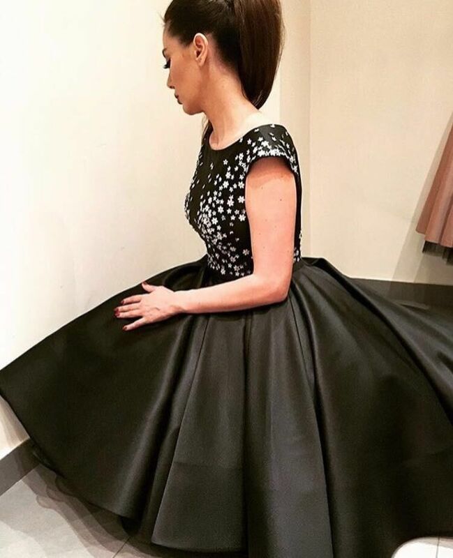 Женское платье для выпусквечерние вечера, маленькое черное элегантное платье в арабском стиле для торжественных случаев, 2020