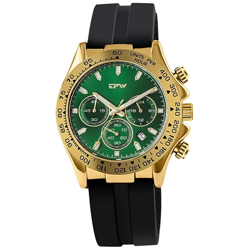 TPW-reloj de cuarzo de lujo para hombre, reloj deportivo con cronógrafo
