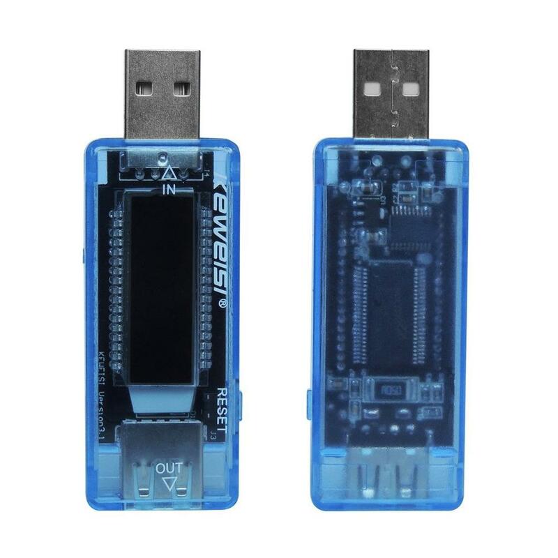 Mini Portabel Layar LCD 0.91 Inci USB Charger Kapasitas Daya Saat Ini Detektor Tegangan Tester Multimeter