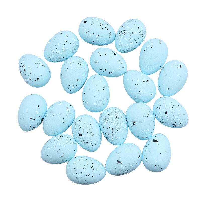 Huevos de Pascua de espuma de 20/50 piezas, decoración feliz de Pascua, huevos de Paloma de pájaro pintados, manualidades DIY, regalo para niños, recuerdo, decoración del hogar, fiesta de Pascua