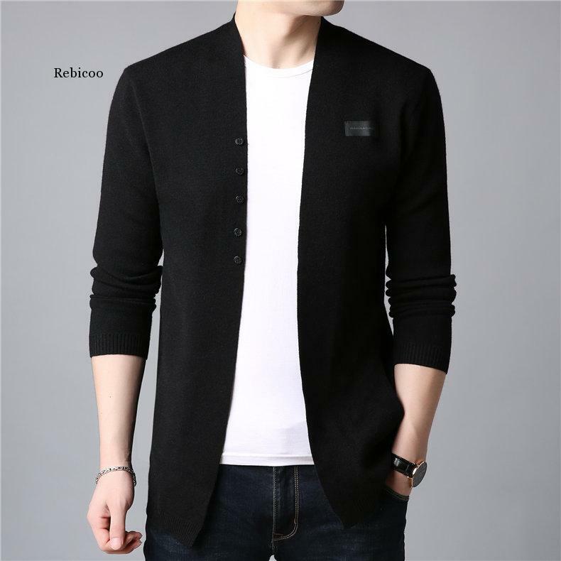 Cardigan Men Casual Knitted Cotton Wool Sweater Men Clothes 2020 Autumn Winter New Mens Sweaters and Cardigans Coat