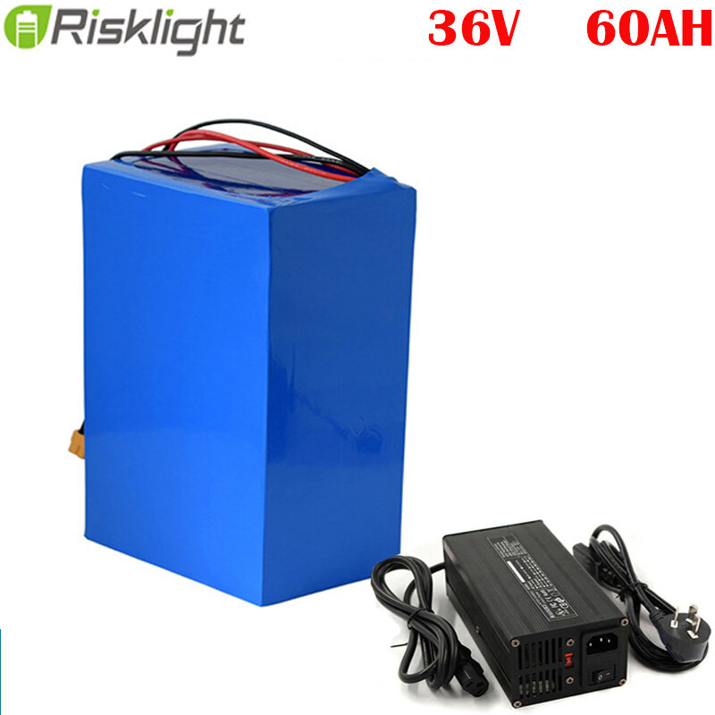 Fiets accu E-bike Akku 36V 60AH 50AH 100AH 500w rechargeable Lithium Battery Pack Recharge for Electric Bike with 5A charger