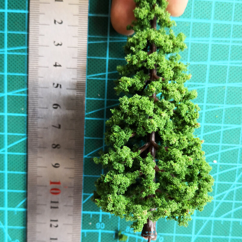 2 pz 1:87 modello in scala alberi di pino cedro paesaggio treno in miniatura Layout ferroviario scenario Dioramas decorazione fai da te per il giorno di natale
