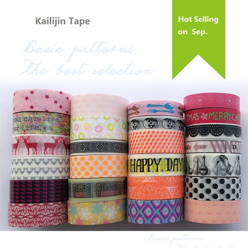 Basic Seres Pattern Washi Tapes Christmas Washi Tape Western Style Washi Paper Tape