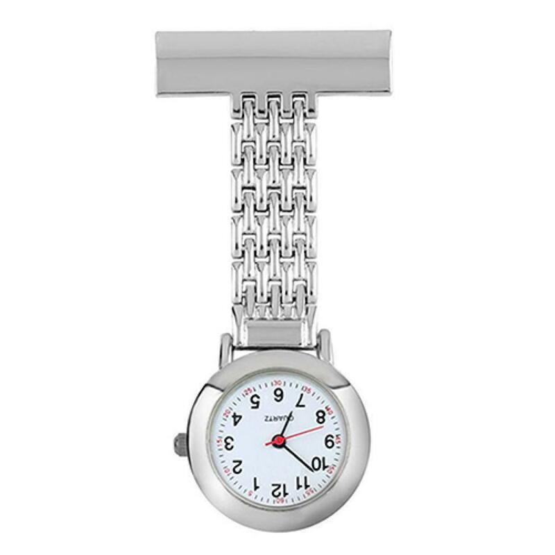 2021ใหม่ Vintage Vintage สแตนเลสสตีลตัวเลขควอตซ์เข็มกลัด Doctor แขวนพยาบาลนาฬิกาพ็อกเก็ตสำหรับของขวัญพยาบาลนาฬิกา