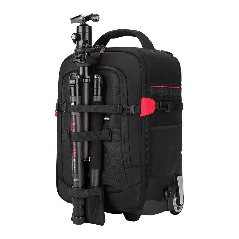 Vnelstyle-プロのカメラケース,デジタルカメラ付きスーツケース,旅行用,車輪付き