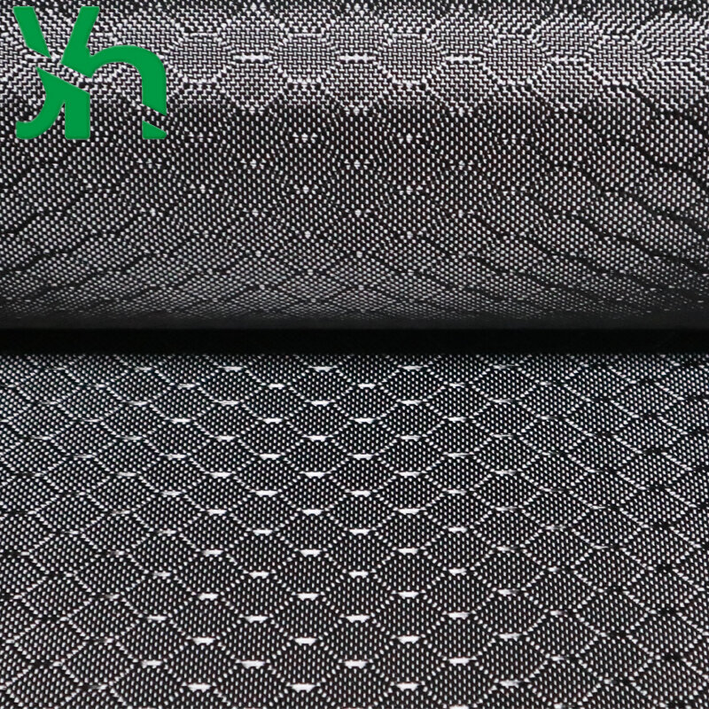 3K240g黒サッカーパターン炭素繊維布、適切なのためにオフロード車シェル、フード、トランク、リア喉と車modifica
