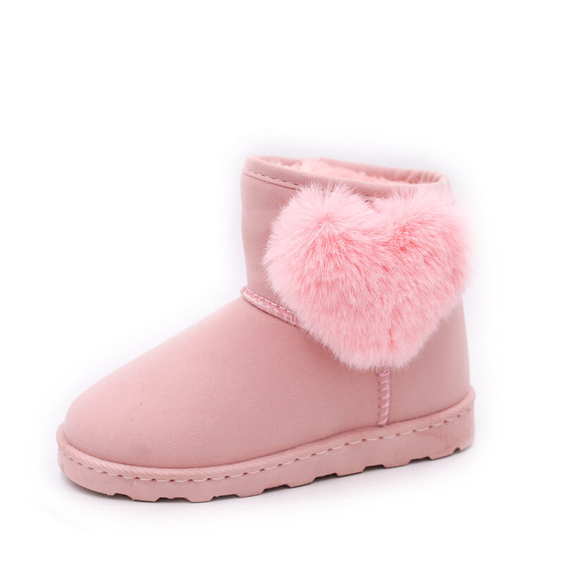 Детская обувь, новинка зимы 2021, теплая обувь с плюшевой подкладкой для девочек, короткие сапоги, обувь для родителей и детей, для мамы и ребенка