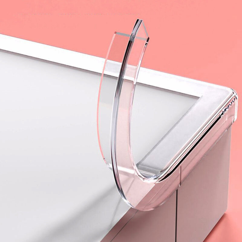 Transparent PVC Baby Protection Strip With Double-Sided Tape Anti-Bumb Kids Safety Table Edge Furniture Guard Corner Protectors