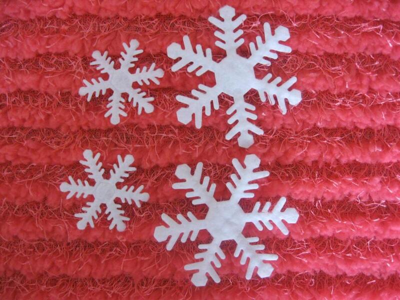 1000pcs/lot Christmas Ultrasonic embossing non-woven snowflake for Christmas gift party wholesale