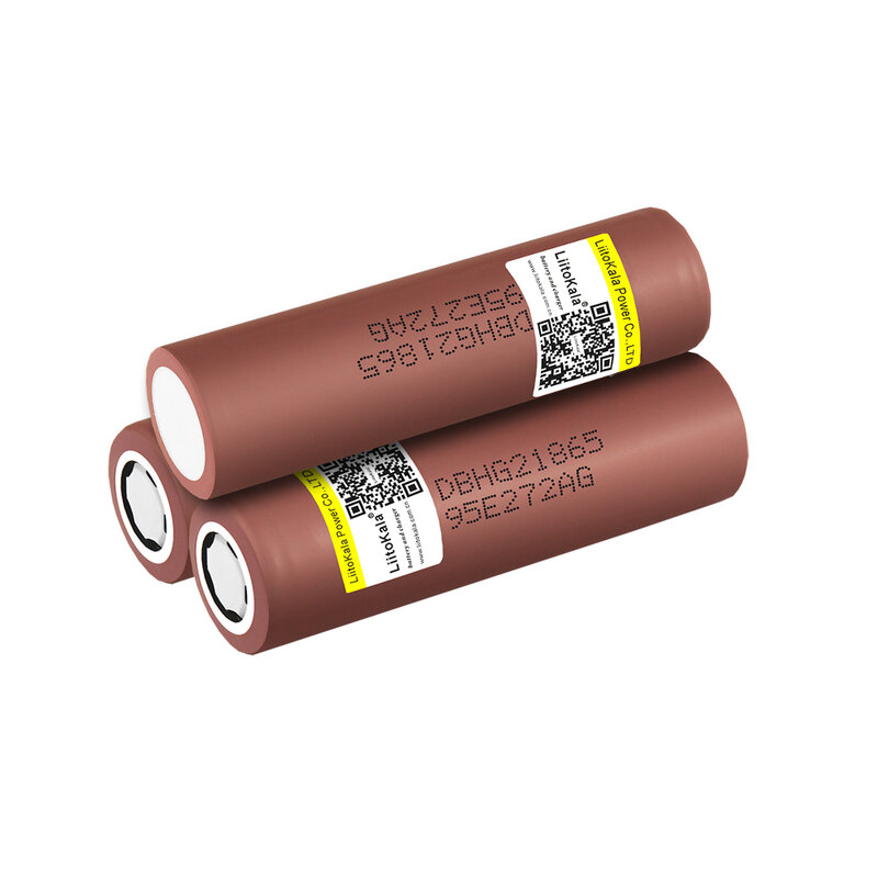 Литиевые аккумуляторы LiitoKala 3,7 в, 18650 HG2, 3000 мА ч, 30 А, для электроинструментов