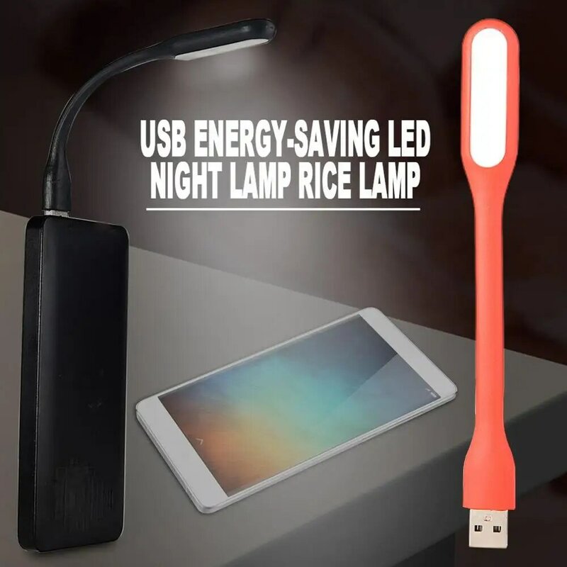 Portátil LED Night Light, pequeno abajur, poupança de energia, medidor USB, novo