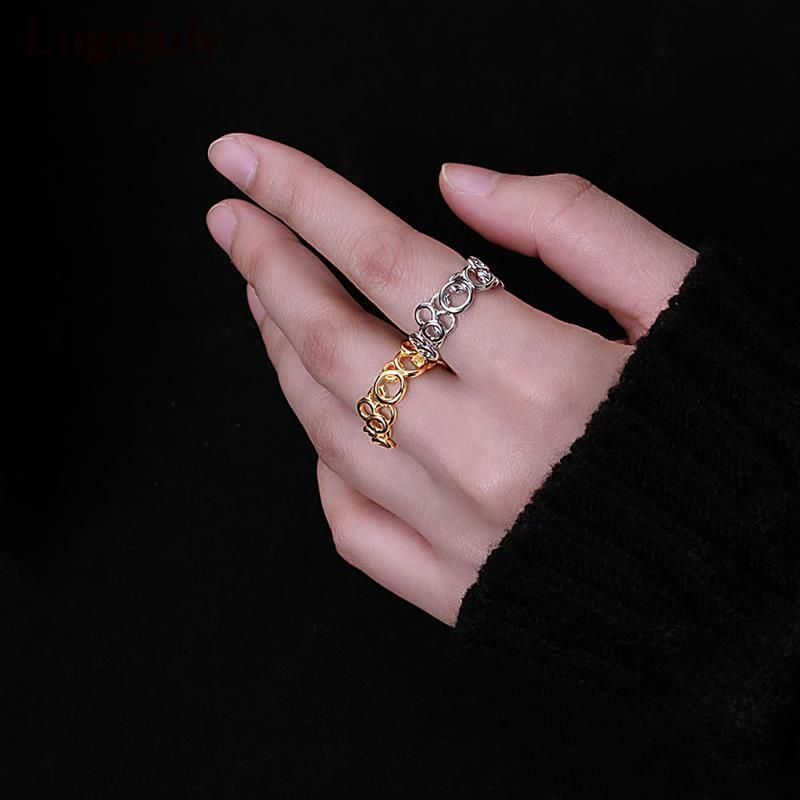 Alta qualidade pure 925 prata esterlina anel feminino luxo irregular anéis para a namorada aniversário festa de jóias finas presente