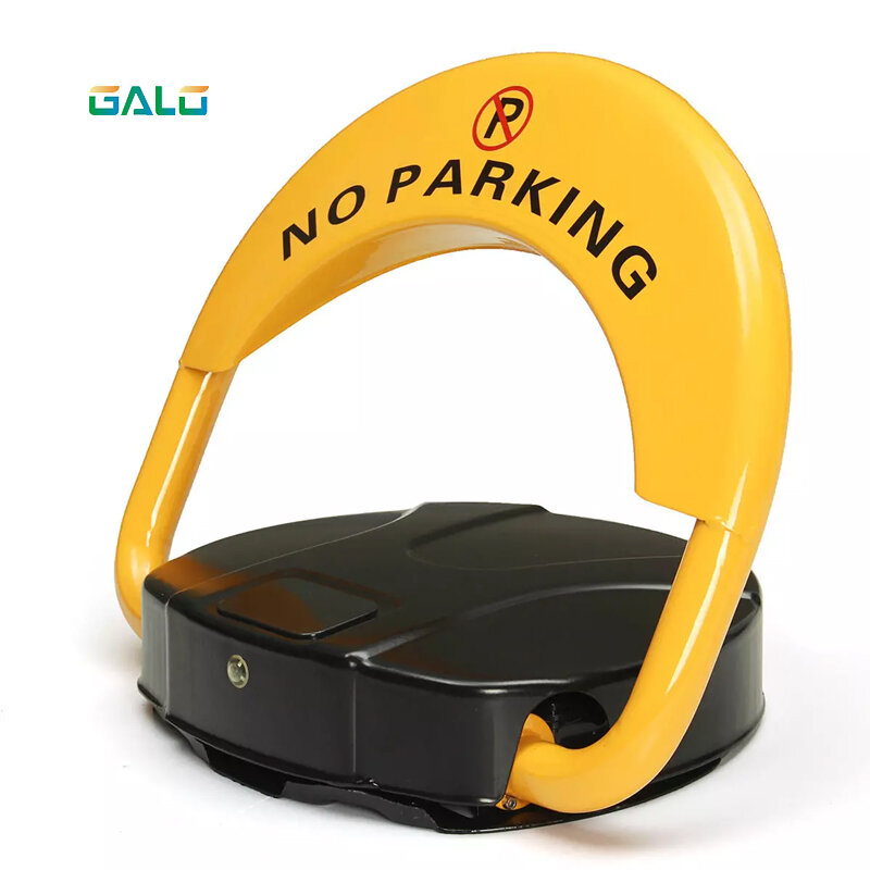 With automatic sensor with 2 remote folding safety parking lock barrier guard column with lock and bolt
