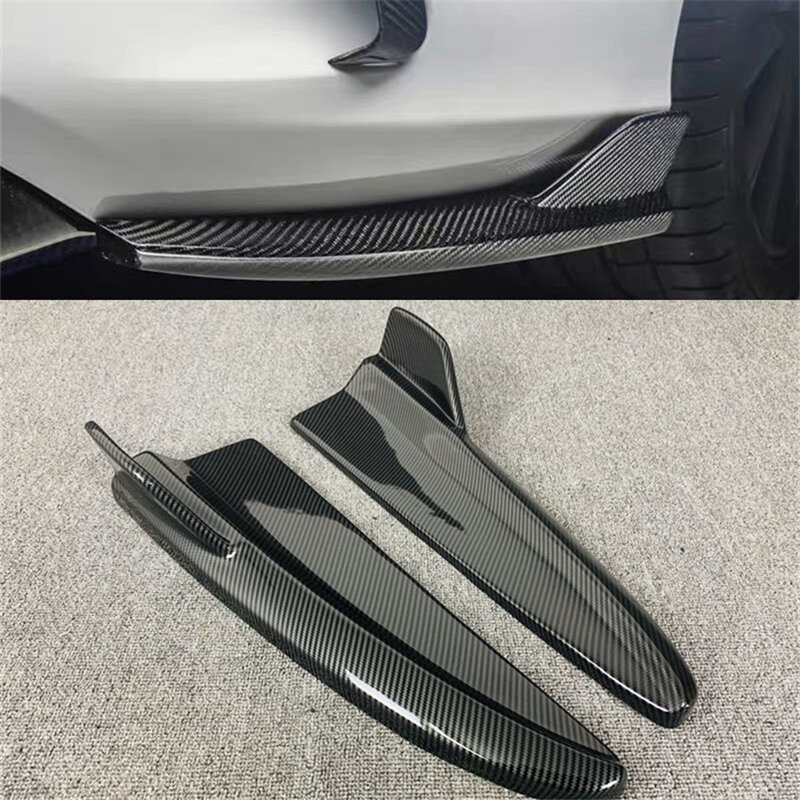 Kit Pembagi Bumper Belakang Mobil Serat Karbon untuk Mercedes Benz W205 C43 C63 2015-20