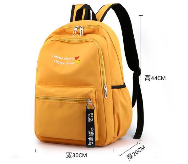 2020 new backpack female soft face college style junior high school student backpack