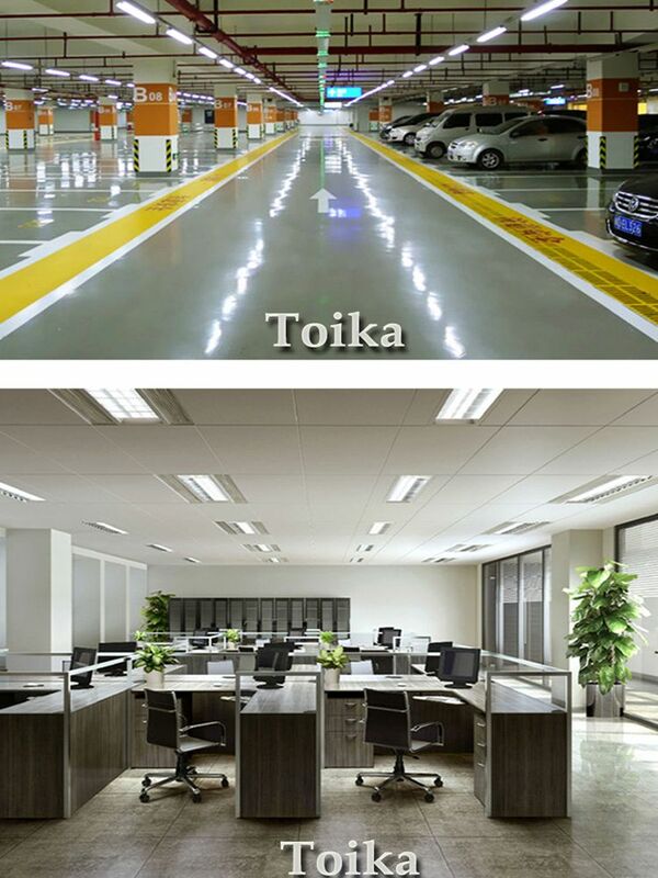 Toika 100pcs 50W 2400mm 8FT T8 LED Tube Light G13 R17D FA8 LED Lighting for Garage Shop Barn