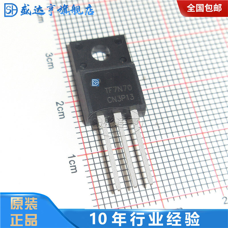 10 pz/lotto muslimtf7n70 7A 700V TO220F Transistor DIP MOSFET nuovo originale In magazzino