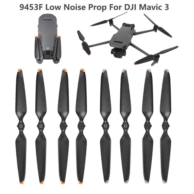 Hélice para DJI Mavic 3, baixo ruído, adereços rápidos, substituição da lâmina de asa, peças sobressalentes, Mavic 3 Pro Drone Acessórios, 9453F